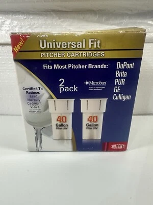 DuPont Universal Fit Water Filter Pitcher Cartridge #WFPTC102 40 Gallon 2 Pk - Image 1 of 4