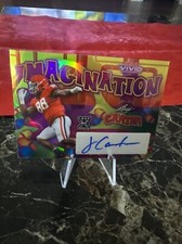 JALEN CARTER 2023 RC AUTO #d /10 Leaf Vivid Imagination Prism SSP Rare UGA Eagle
