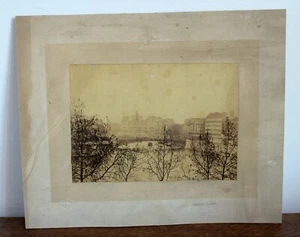 Photo originale Hôtel de ville et Pont de Paris (à déterminer) - Bild 1 von 2