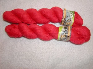 2 SKEINS - SWTC YIN - 60% Wool~20% Silk~20% Bamboo. #819-WATERMELON - 330 yards - Picture 1 of 3