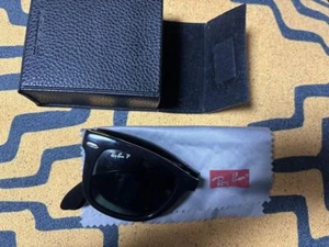 Ray-Ban RB4105 601/58 FOLDING WAYFARER Sunglasses 58□22 Made in Italy with Case - Picture 1 of 5