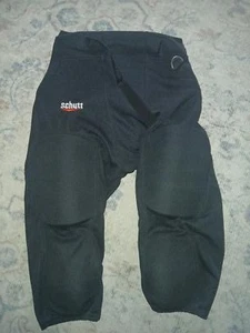 Schutt integrated football pants, designed with built-in pads, black,XL,used - Picture 1 of 5
