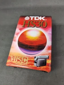 1x TDK HS30 - VHS-C NEW SEALED - PAL SECAM LP60min SP30min - Photo 1/7