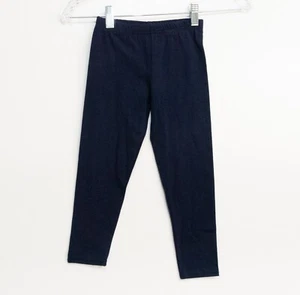 My Way Kids Navy Blue Leggings Solid Pull On Stretch Lightweight Ankle Size 4 - Picture 1 of 6