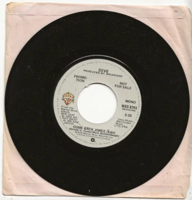 DEVO COME BACK JONEE (EDIT) RARE MONO & STEREO VERSIONS USA PROMO SINGLE - Image 1 of 2