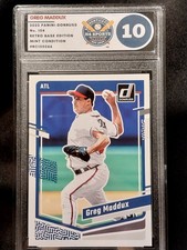 2023 Panini Donruss - #154 - Greg Maddux - Graded Mint 10