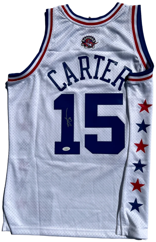 2003 VINCE CARTER SIGNED TORONTO RAPTORS ALL STAR BASKETBALL JERSEY JSA COA - Image 1 of 4