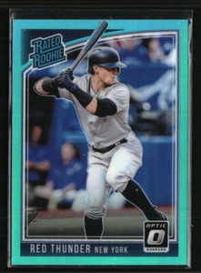 Red Thunder 2018 Donruss Optic #33  /299 Baseball Card