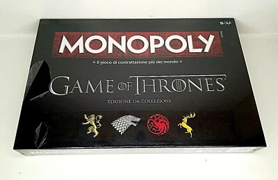ITALIAN VERSION MONOPOLY GAME OF THRONES  HASBRO SEALED BRAND NEW - Image 1 of 2