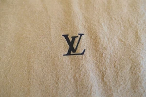 LOUIS VUITTON LV Filz/Flanell REISE Staub Schuh Handtasche Umschlag Beutel Tasche ~ 13" x 9" - Bild 1 von 9