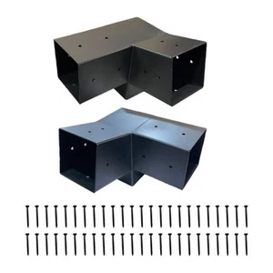 15 Degree 3 Way Pergola Bracket Outdoor Hotel Park Garden DIY Screw Hardware - Picture 1 of 5