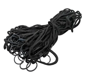 Llavero de cordón negro, identificación o teléfono celular 36" soporte de cuerda - Lote de 24 - Imagen 1 de 3