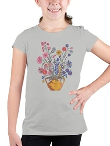 Floral Bouquet Vintage Art Youth's T-shirt - Picture 1 of 12