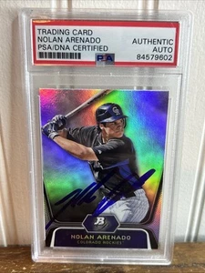 Nolan Arenado Prospects Refractor 2012 Bowman Platinum PSA ADN Rookie Auto - Imagen 1 de 3