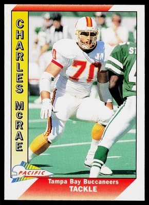 Charles McRae, 1991 Pacific, #652, Tampa Bay Buccaneers, RC - Image 1 of 2