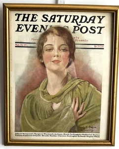 March 1929 The Saturday Evening Post Magazine Cover Haskell Coffin Pretty Lady - Picture 1 of 6