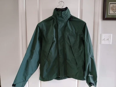 MEN'S WOOLRICH RAIN / WINDBREAKER #5411WS ZIP W/ HIDEAWAY HOOD SIZE MED /GREEN - Image 1 of 4