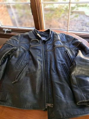 TOP Gun 经典系列传统皮革夹克正品优质男式 2XL — 第 1/4 张图片