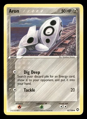 Aron - 42/108 - Common - EX Power Keepers - Pokemon Card - MP - Image 1 of 2