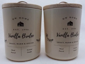 2 x 15,7 oz. DW Home VANILLA BRULEE 2 - Docht große Kerze im Glas brennt 56 Std. - Bild 1 von 2
