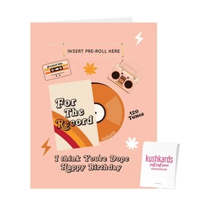 For The Record - "I think You're Dope"  Birthday Card by KushKards - Picture 1 of 2