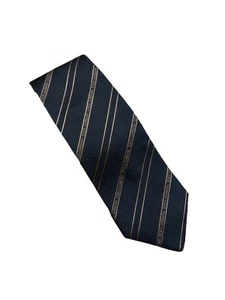 DOLCE & GABBANA Designer Men’s Tie Striped Black/Gold Necktie Italy FREE ✈️ - Picture 1 of 4