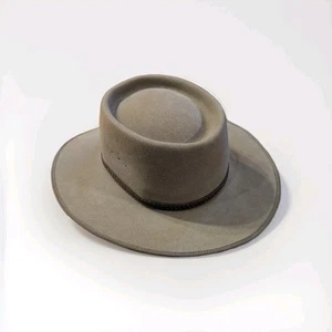 AKUBRA PLAINSMAN Fur Felt HAT Brown Size 55 Australia - Picture 1 of 8