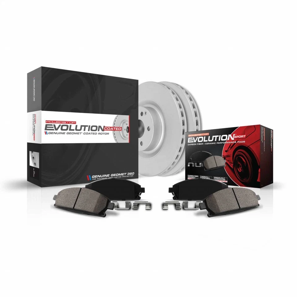 Power Stop Brake Kit For Volkswagen Touareg 2011-2015 Front | Evolution Coated - Image 1 of 4