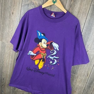 Disney Vintage Walt Disney World 25th Anniversary Sorcerer Mickey T-Shirt XXL - Bild 1 von 6