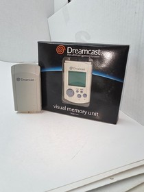 ORIGINAL OEM SEGA DREAMCAST JUMP  VIBRATION PAK HKT 8600 & WHITE ORIGINAL VMU J4