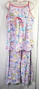 Nick & Nora Womens Pajama Set Sleepwear Size XL Coral Reef Sea Life Print Comfy - Picture 1 of 15