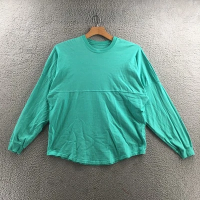 Atlantis by Spirit 长袖 T 恤男式 M 蓝绿色棉质套衫休闲船员 — 第 1/4 张图片