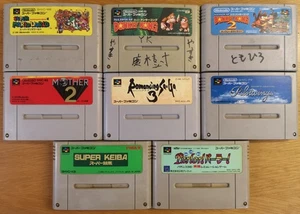 Super Famicom Spiele B-WARE Sammlung Lot x8 Nintendo NTSC-J SNES Japan SFC Mario - Bild 1 von 2
