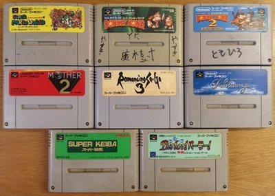 Super Famicom Spiele B-WARE Sammlung Lot x8 Nintendo NTSC-J SNES Japan SFC Mario - Bild 1 von 2