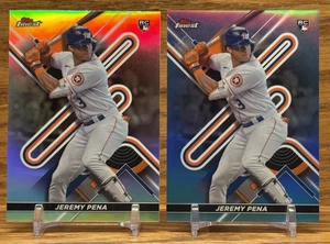 JEREMY PENA Sky Blue /300 Refractor Rookie LOT | 2022 Topps Chrome Finest ASTROS - Picture 1 of 2