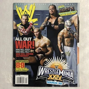 WWE MAGAZINE April 2008 HUGE 4-page WRESTLEMANIA XXIV Cover/No poster - Bild 1 von 3