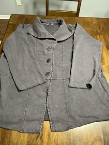 Fenini Damen Pflaume Jacke Artsy Pullover Übergröße 2X - Bild 1 von 3