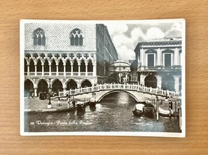 Original Postkarte 1930er Jahre - "Ponte della Paglia in Venedig, Italien", Echtfoto. - Bild 1 von 2