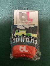 BL Baby Leggings Leg Warmers Red Blue Trains Knee Protection One Size