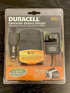 Duracell Universal Camcorder Battery Charger for Fuji JVC Kodak Panasonic Sony +