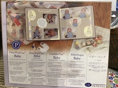 CREATIVE MEMORIES DONE WITH ONE BABY PRINTED  DIE CUTS & PAPER NIP - Image 1 of 2
