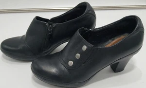 Clarks Artisan Damen Vermont Terrasse hochhackige Booties Pumps schwarzes Leder 5,5 M - Bild 1 von 8