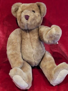 The Vermont Teddy Bear Company 20" Jointed Honey Brown Bear. Vntg With Tags - Picture 1 of 15