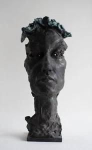 Andreas Wachter Frauenporträt Leipziger Schule signiert Bronze 2019 4/5 - Bild 1 von 6