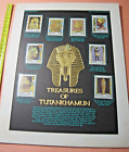 1970's-80's "Treasures of Tutankhamun" Commemorative Stamp Display