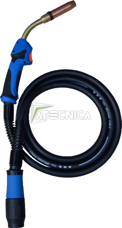 ATECNICA Torcia MB 36 completa per saldatura MIG MAG 340A cavo da 4 M con attacco binzel