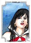 Cosplay Woman of Dynamite Trading Cards Sketch Card By April Reyna
