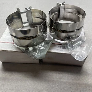 2 - 5" Torctite 304SS Formed Exhaust Clamp Power Products TLC500S - Picture 1 of 6