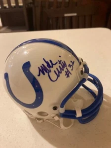 MIKE CURTIS AUTOGRAPHED MINI HELMET BALTIMORE COLTS SIGNED BECKETT BAS AUTHENTIC - Picture 1 of 5