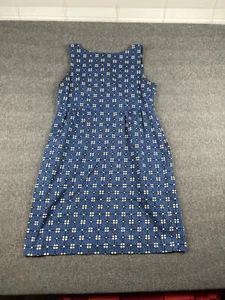 Joe Fresh Blue White Design Dress Womens Sz 10 - Picture 1 of 6